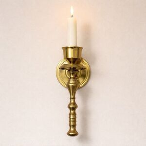 Vintage Brass Wall Candle Holder Sconce India Hanging Decor Boho